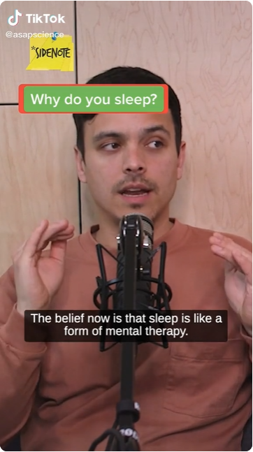 Why do you sleep by Asapscience