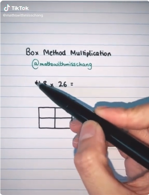 Box Method Multiplication by Mathswithmisschang