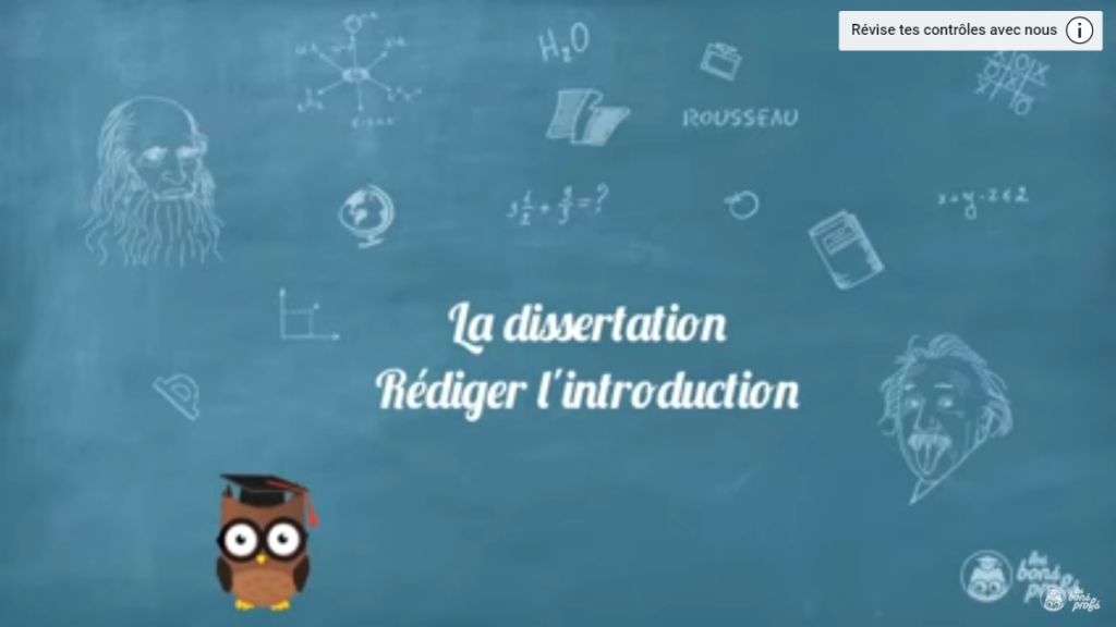 Dissertation - Rédiger l'introduction - Français 1ère - Les Bons Profs