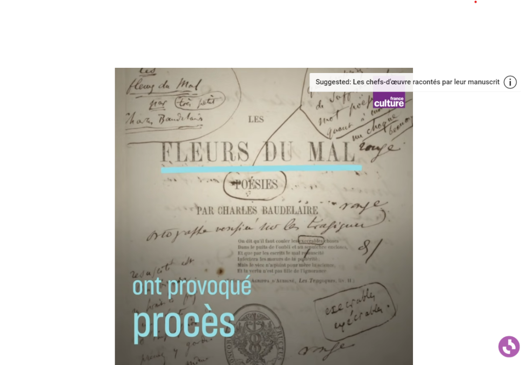 Comment Charles Baudelaire a écrit "Les Fleurs du Mal" - France Culture
